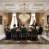 Candelabru Cristal VELVET Eleganza, 12xE14, D60 cm, Auriu, Inaltime Reglabila, Metal si Cristall [3]