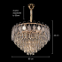 Candelabru Cristal VELVET Eleganza, 12xE14, D60 cm, Auriu, Inaltime Reglabila, Metal si Cristall [4]