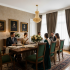 Candelabru Cristal CASTRUM Eleganza 9xE14, D50 cm, Auriu, Inaltime Reglabila, Metal si Cristal [3]