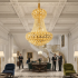 Candelabru Cristal CASTRUM Magno 11xE14, D60 cm, Auriu, Inaltime Reglabila, Metal si Cristal [2]