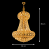 Candelabru Cristal CASTRUM Magno 11xE14, D60 cm, Auriu, Inaltime Reglabila, Metal si Cristal [4]