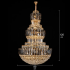 Candelabru Cristal VELIOR Regalis 29xE14, D80 cm, Auriu, Inaltime Reglabila, Metal si Cristal [3]