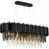 Candelabru Cristal BLOIS Eleganza 10xE14, Diametru 75cm, Negru, Inaltime Reglabila [4]