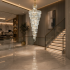 Candelabru Cristal BELLARIVA 27xE14, D60 cm, Auriu, Metal si Cristal [2]