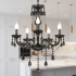 Candelabru Cristal ALNWICK Eleganza, 5xE14, Diametru 48cm, Negru, Inaltime Reglabila [4]