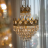 Candelabru Cristal REGALITE Petito, 3XE14, Diametru 26cm, Auriu Lucios, Inaltime Reglabila [3]