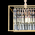 Candelabru Cristal Petito, 1676/350, 3xE14, Auriu Lucios, Inaltime Reglabila, Metal si Cristal [2]