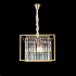 Candelabru Cristal Petito, 1676/350, 3xE14, Auriu Lucios, Inaltime Reglabila, Metal si Cristal [3]