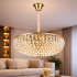 Candelabru Cristal CC1677/600GD, 12xE14, Auriu Lucios, Inaltime Reglabila, Metal si Cristal [3]