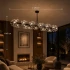 Candelabru Cristal PETERHOF Regalis 15x G4, Lungime 120cm, Negru [2]