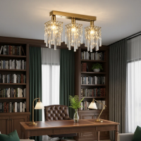 Candelabru Cristal Imperia, 3xE14, 35x6x9, Auriu, Cristal, Metal