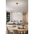 Candelabru LED cu Telecomanda, 60W, POLAR, Diametru 50 cm, Inaltime 120 cm, Lumina Rece/Neutra/Calda, Dimabila, Argintiu, Cristal, Metal [4]