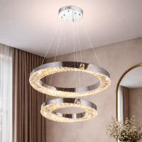 Candelabru LED cu Telecomanda, 196W, HALO Magno, Diametru 40+60 cm, Inaltime 120 cm, IP20, Lumina Rece/Neutra/Calda, Dimabila, Crom, Cristal, Metal Candelabru LED cu Telecomanda, 196W, HALO Magno, Diametru 40+60 cm, Inaltime 120 cm, IP20, Lumina Rece/Neutra/Calda, Dimabila, Crom, Cristal, Metal
