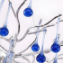Candelabru Cristal CC335/400CH, 4x G9, Crom si Cristale Albastre, 40cm, Inaltime Reglabila [2]
