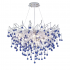 Candelabru Cristal CC335/400CH, 4x G9, Crom si Cristale Albastre, 40cm, Inaltime Reglabila [4]