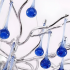Candelabru Cristal CC335/600CH, 9x G9, Crom si Cristale Albastre, 60cm, Inaltime Reglabila [2]