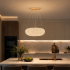 Candelabru Modern cu Cristal, Telecomanda, PRUGU, 42W, Lumina Calda/Neutra/Rece, Lungime 35 cm, Auriu, Inaltime reglabila [3]