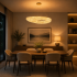 Candelabru Modern cu Cristal, Telecomanda, PRUGU, 65W, Lumina Calda/Neutra/Rece, Lungime 35 cm, Auriu, Inaltime reglabila [3]