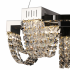 Candelabru Cristal LED 15W, STRATUS Magno , Diametru 50cm, Crom Lucios, Lumina Calda Neutra Rece 3000K/4000K/6000K Inaltime Reglabila, Metal si Cristal [2]