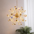 Candelabru Modern cu Cristal, FloraLux, 32xG4, Auriu si Cristale , 54.5cm, Inaltime Reglabila, Metal si Cristal [3]