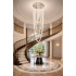 Candelabru LED cu Telecomanda, VEIL, Diametru 80 cm, Inaltime 200 cm, Lumina Rece/Neutra/Calda, Dimabila, Argintiu, Cristal, Metal [2]