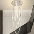 Candelabru LED cu Telecomanda, VEIL, Diametru 80 cm, Inaltime 200 cm, Lumina Rece/Neutra/Calda, Dimabila, Argintiu, Cristal, Metal [4]