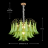 Candelabru Cristal MURANO Magno 7xE14, D60 cm, Verde, Inaltime Reglabila, Metal si Cristal [4]