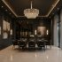 Candelabru Cristal LUCENT Regalis 22xE14, D80 cm, Auriu, Inaltime Reglabila, Metal si Cristal [2]