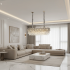 Candelabru Cristal LUCENT Regalis 28xE14, 85x35 cm, Auriu, Inaltime Reglabila, Metal si Cristal [2]