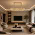 Candelabru Cristal ORION 19xE14, Auriu, Inaltime Reglabila, Metal si Cristal [4]