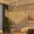 Candelabru Cristal VELOURA Supremo 28xE14, D100 cm, Auriu, Inaltime Reglabila, Metal si Cristal [4]