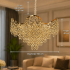 Candelabru Cristal 13xE14 VELOURA Magno , D60 cm, Auriu, Inaltime Reglabila, Metal si Cristal [4]