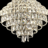 Candelabru Cristal Opal cu telecomanda, 110W, Diametru 35 cm, 3000K/4000/6000K, Crom Lucios, Inaltime Reglabila [2]