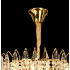 Candelabru Cristal MAJESTIC Eleganza 9x E14, Diametru 50cm, Auriu Lucios, Inaltime Reglabila [3]