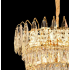 Candelabru Cristal MAJESTIC Eleganza 9x E14, Diametru 50cm, Auriu Lucios, Inaltime Reglabila [4]