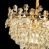 Candelabru Cristal FLORENCE Eleganza 9x E14, Diametru 50cm, Auriu Lucios, Inaltime Reglabila [2]