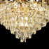 Candelabru Cristal FLORENCE Eleganza 9x E14, Diametru 50cm, Auriu Lucios, Inaltime Reglabila [4]