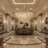 Candelabru Cristal ACE Regalis 22xE14, Diametru 80cm, Inaltime 40cm, Auriu Lucios, Inaltime Reglabila, Design Elegant [2]