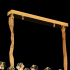 Candelabru Cristal FLORENCE Imperio 10x E14, 90cm, Auriu Lucios, Inaltime Reglabila [3]