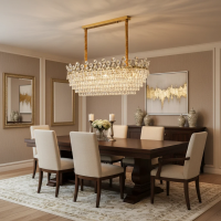 Candelabru Cristal ACE Supremo 10xE14, Dimensiuni 95x35cm , Inaltime 40cm, Auriu Lucios, Inaltime Reglabila, Design Elegant Candelabru Cristal ACE Supremo 10xE14, Dimensiuni 95x35cm , Inaltime 40cm, Auriu Lucios, Inaltime Reglabila, Design Elegant