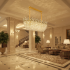 Candelabru Cristal ACE Supremo 10xE14, Dimensiuni 95x35cm , Inaltime 40cm, Auriu Lucios, Inaltime Reglabila, Design Elegant [3]