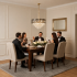 Candelabru Cristal AURUM Eleganza 9xE14, Diametru 50cm, Inaltime 35cm, Auriu Lucios, Inaltime Reglabila, Design Elegant [4]