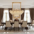 Candelabru Cristal JARDIN Supremo 12xE14, Dimensiune 100x35 cm, Inaltime 35 cm, Auriu Lucios, Inaltime Reglabila, Design Elegant [3]