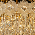 Candelabru Cristal FLEUR Nobile 5xE14, Diametru 40cm, Inaltime 30cm, Auriu Lucios, Inaltime Reglabila, Design Elegant [4]