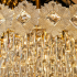 Candelabru Cristal FLEUR Magno 12xE14, Diametru 60cm, Inaltime 45cm, Auriu Lucios, Inaltime Reglabila, Design Elegant [4]