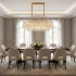 Candelabru Cristal MONARCH Supremo 14xE14, Dimensiune 100x35 cm, Inaltime 38 cm, Auriu Lucios, Inaltime Reglabila, Design Elegant [3]