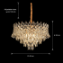 Candelabru Cristal MONARCH Nobile 3xE14, Diametru 40cm, Inaltime 35cm, Auriu Lucios, Inaltime Reglabila, Design Elegant [4]