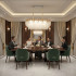 Candelabru Cristal MURANO Supremo 10xE14, 100x40 cm, Auriu, Inaltime Reglabila, Metal si Cristal [4]