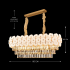 Candelabru Cristal PETAL Regalis 12xE14, 80x30 cm, Auriu, Inaltime Reglabila, Metal si Cristal [4]