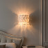 Aplica tip candelabru cristal PETAL 3xE14, 28 cm, Auriu, Inaltime Reglabila, Metal si Cristal [2]